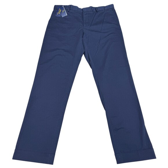 NWT $148 Polo Ralph Lauren Men's Navy Blue Classic Stretch Chino Pants Size 38x